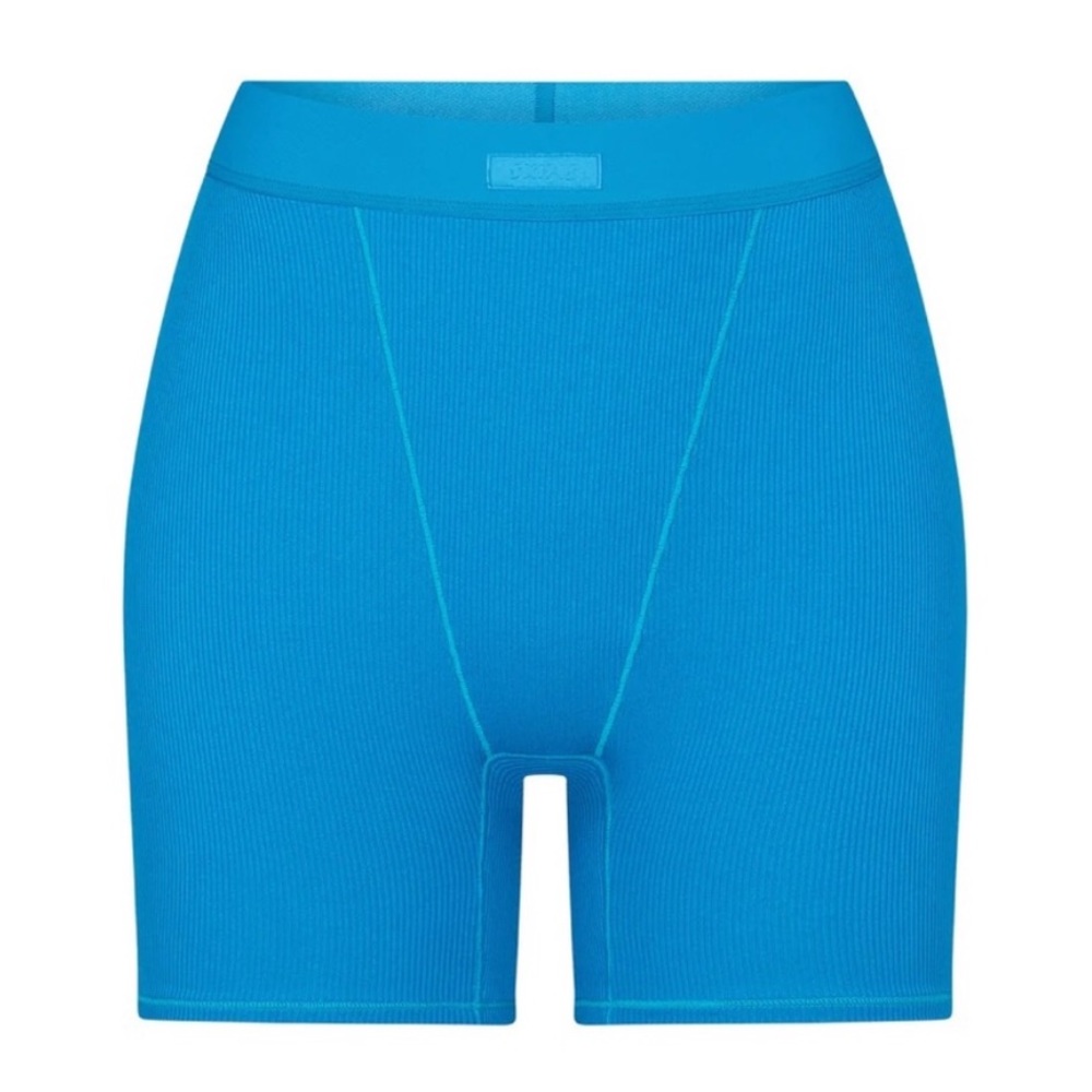 SKIMS Rare Cotton Rib Boxer | Sz: Small | Color: Mykonos